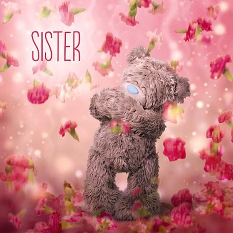 3D Holographic Sister Birthday Me to You Bear Card £2.99
